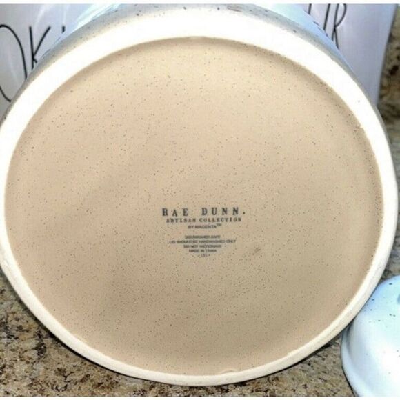 Rae Dunn Robins Eggs 7” canister. Light blue. - Picture 4 of 4